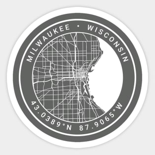 Milwaukee Map Sticker